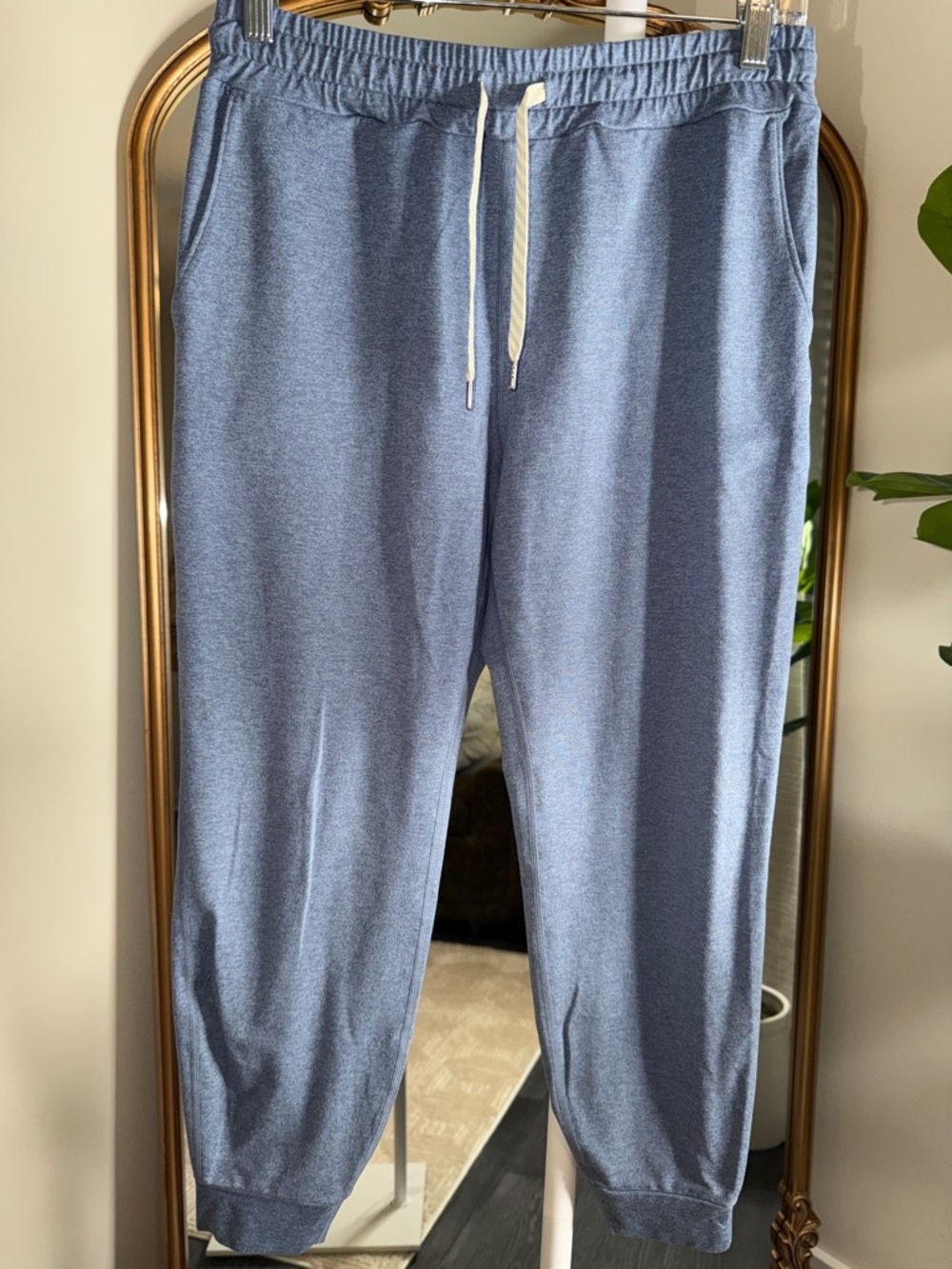 Vuori Heather Slate Blue Drawstring Joggers
